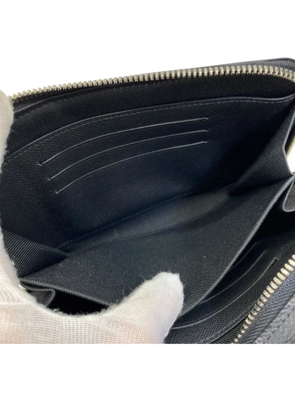 Louis Vuitton Alpha Wearable Wallet Damier Graphite Pouch Black Gray Crossbody